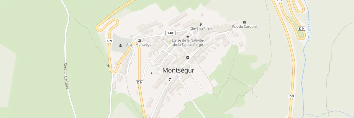 Plan du 108 Rue du Village à Montségur
