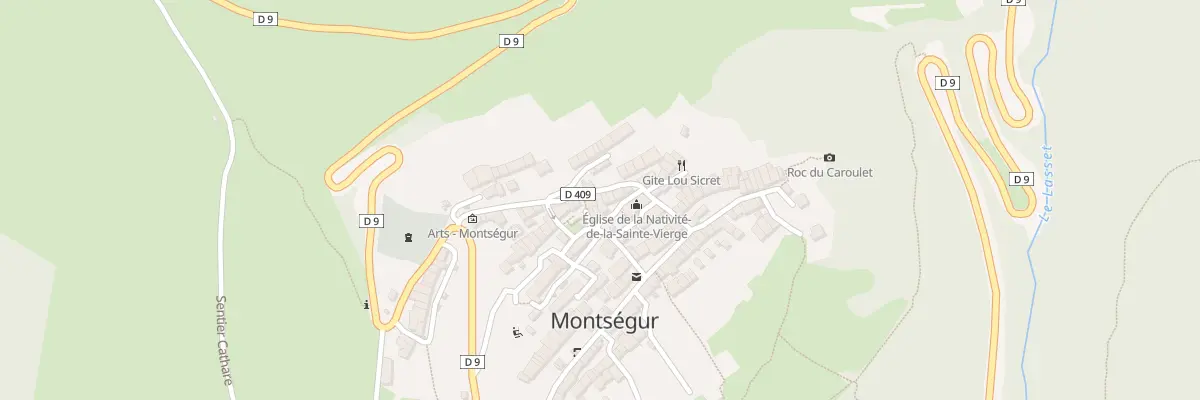 Plan du 95 Rue du Village à Montségur