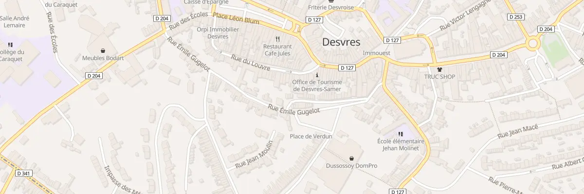 Plan du 22 Rue Emile Gugelot à Desvres