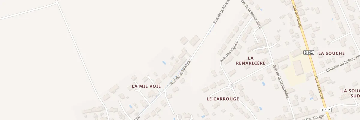 Plan du 396 Rue de la Mi-voie à Gidy