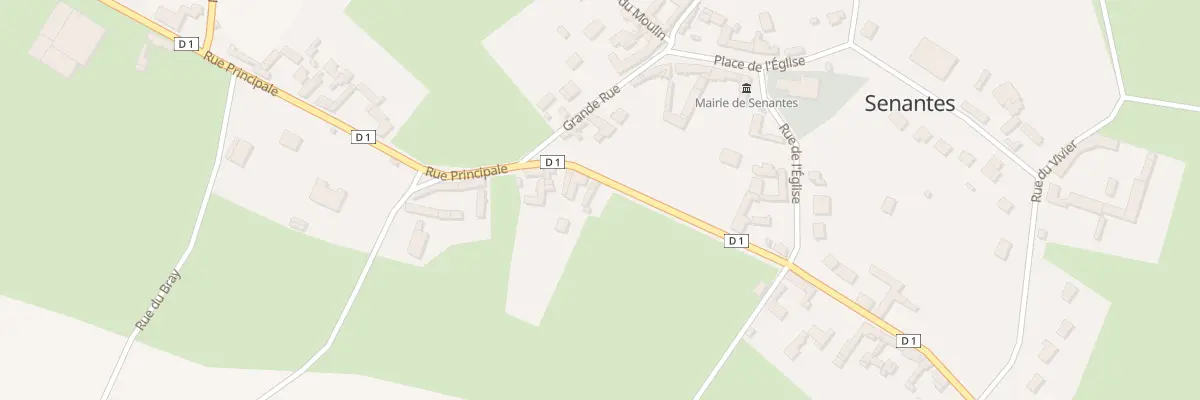 Plan du 40 Rue Principale à Senantes