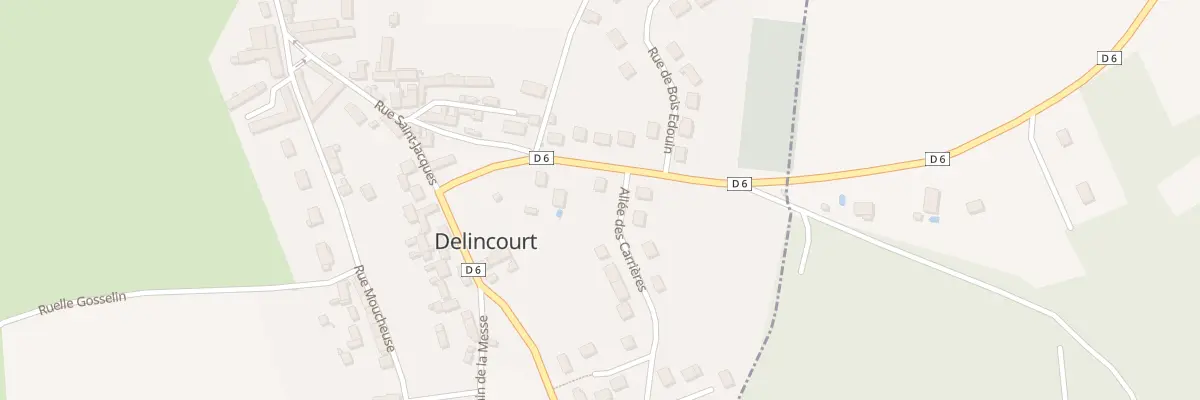 Plan du 134 Rte de Chaumont à Delincourt