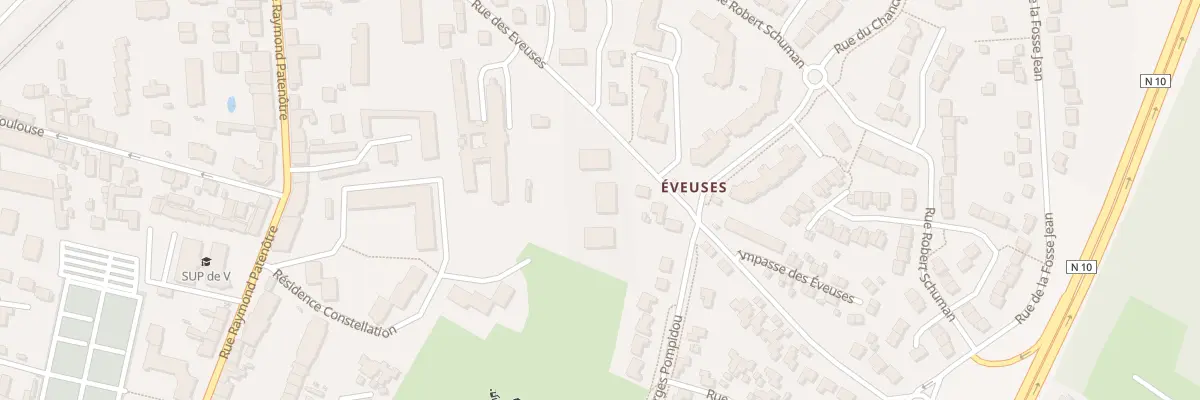 Plan du 52 Rue des Eveuses à Rambouillet