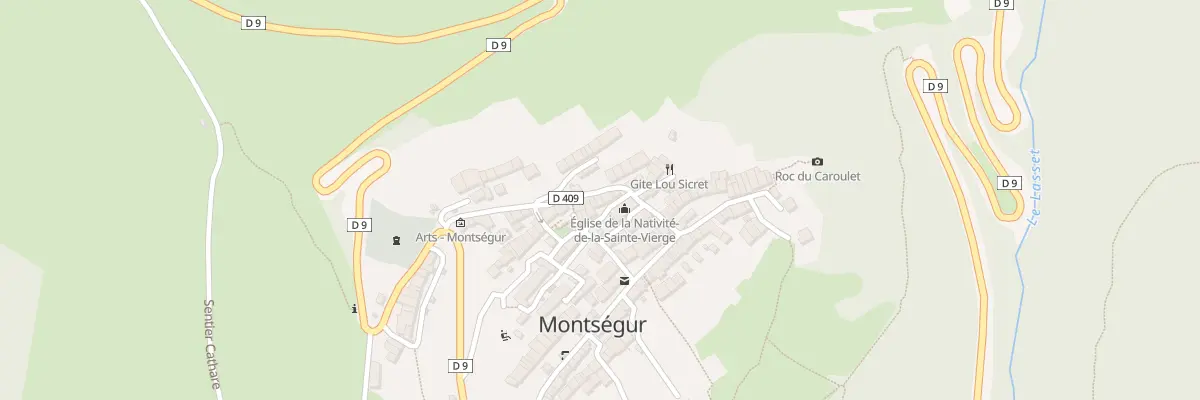 Plan du 96 Rue du Village à Montségur