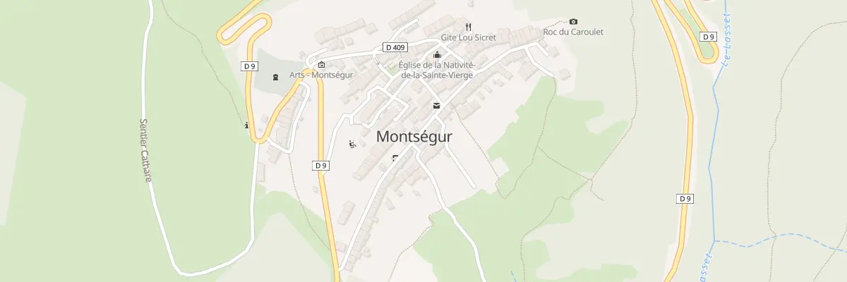 Plan du 125 Rue du Village à Montségur