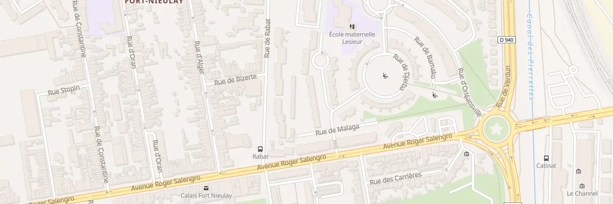 Plan du 25 Rue de Barcelone à Calais
