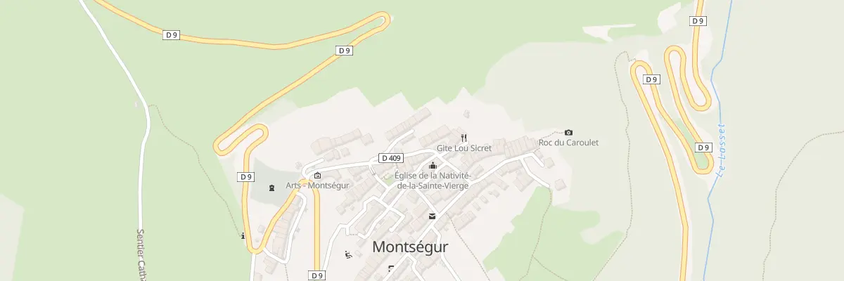 Plan du 42 Rue du Village à Montségur