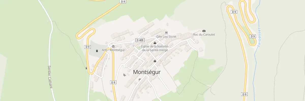 Plan du 91 Rue du Village à Montségur