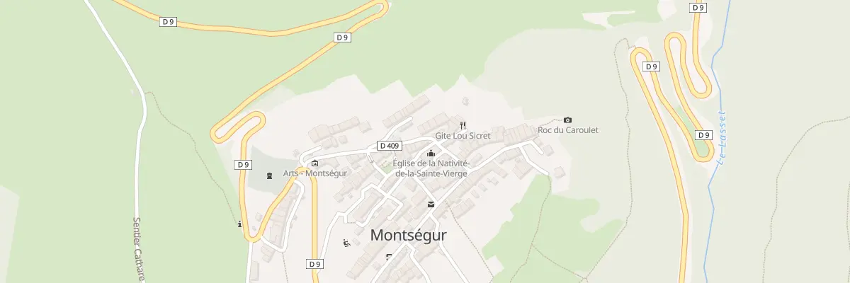 Plan du 98 Rue du Village à Montségur