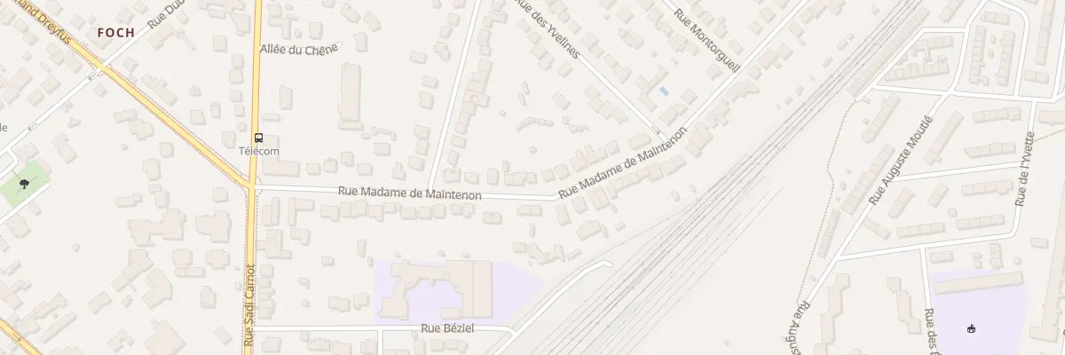 Plan du 29 Rue Madame de Maintenon à Rambouillet
