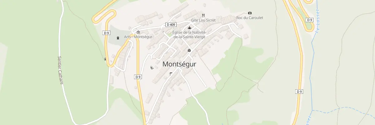 Plan du 119 Rue du Village à Montségur