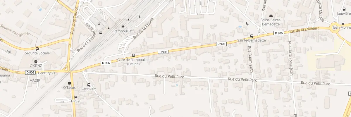 Plan du 28 Rue de la Louvière à Rambouillet