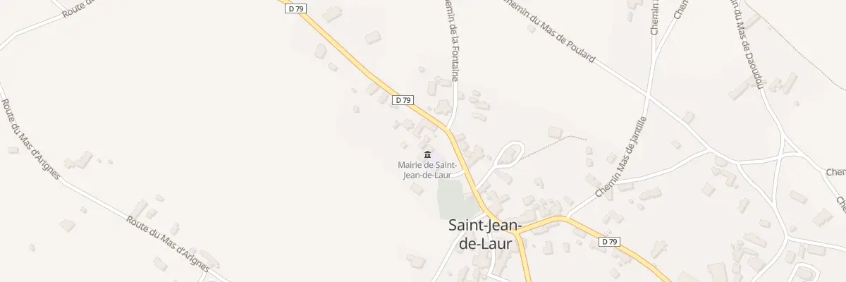 Plan du 2 Le Bourg à Saint-Jean-de-Laur