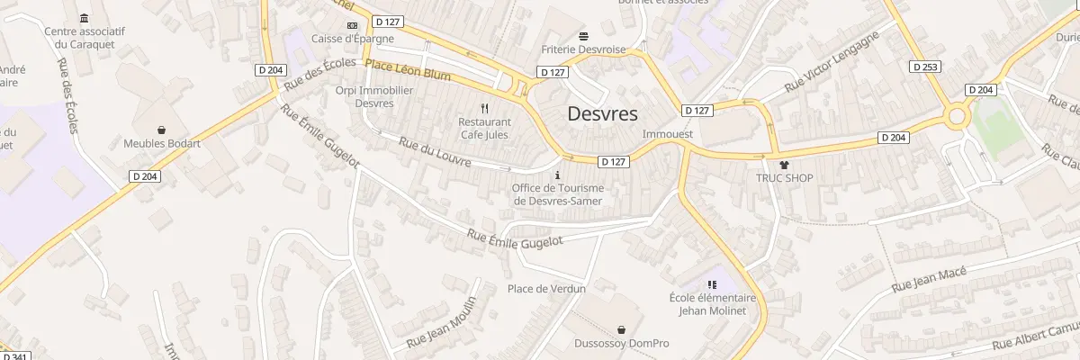 Plan du 5 Rue du Louvre à Desvres