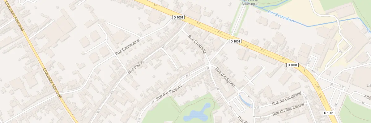 Plan du 79 Rue aux Pareurs à Abbeville