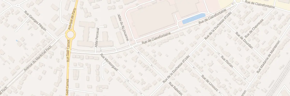 Plan du 38 Rue Rabelais à Rambouillet