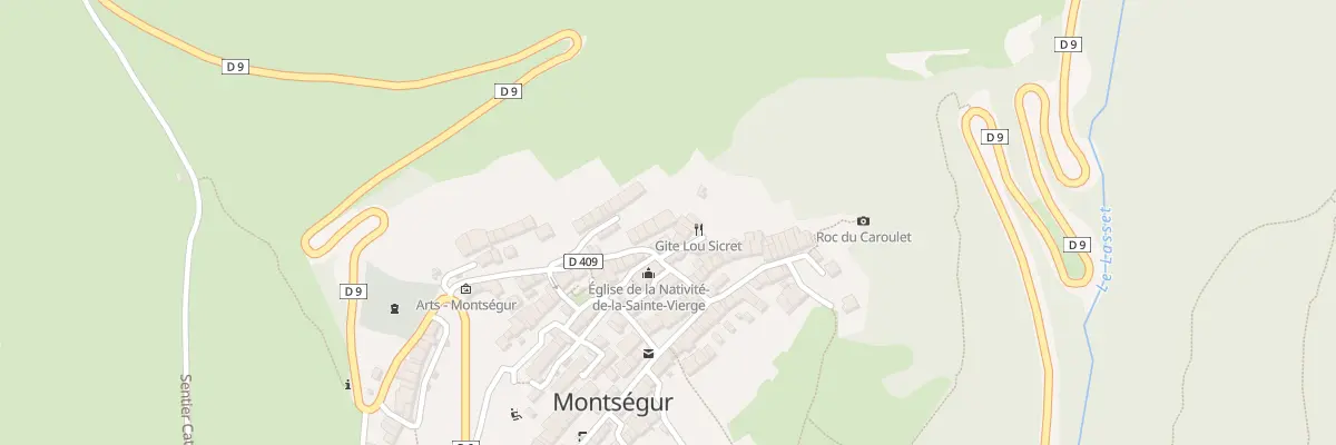 Plan du 46 Rue du Village à Montségur