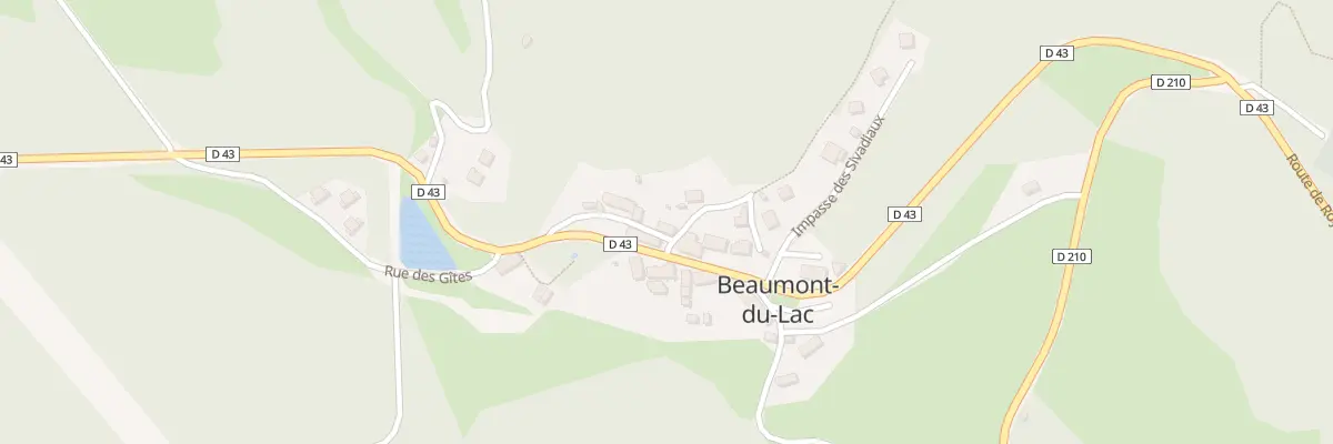 Plan du 5008 Le Bourg à Beaumont-du-Lac