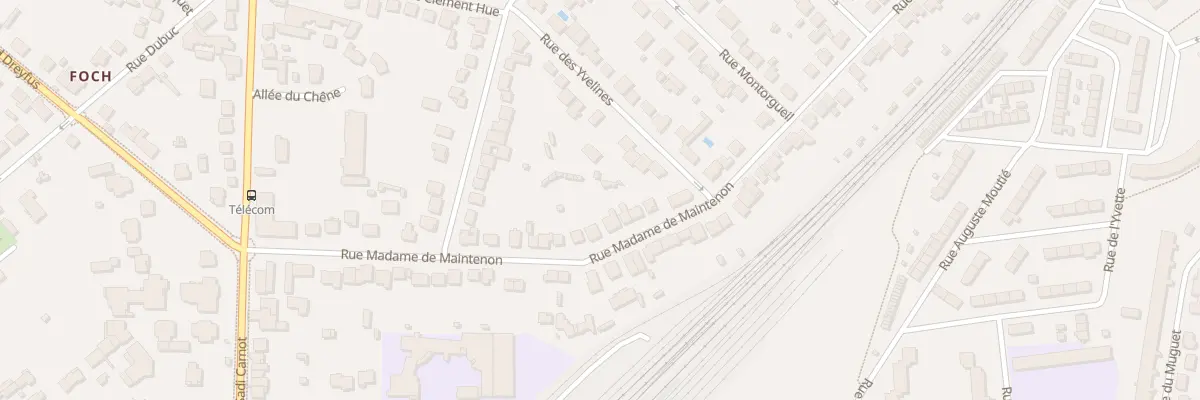 Plan du 35 Rue Madame de Maintenon à Rambouillet
