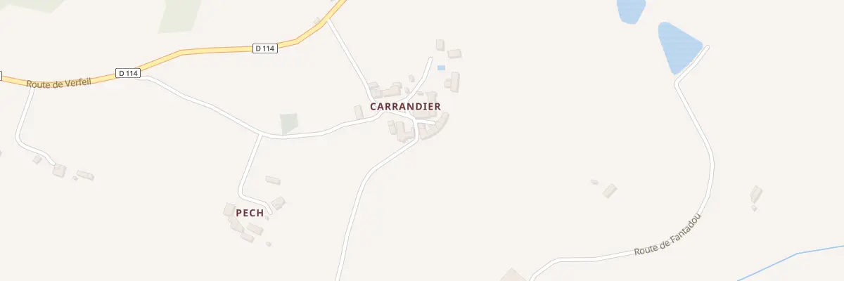 Plan du 5012 Carrandier à Féneyrols