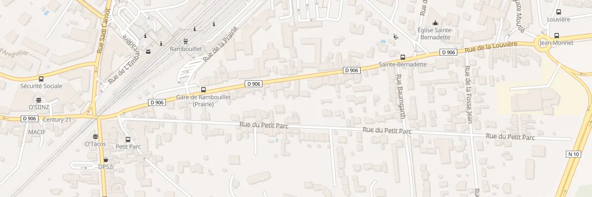 Plan du 36 Rue de la Louvière à Rambouillet