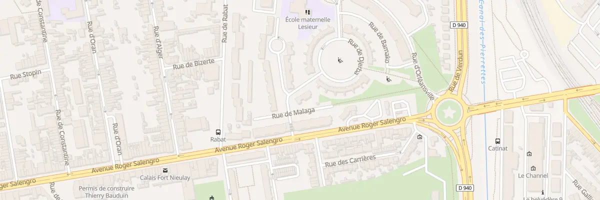 Plan du 68 Rue de Bilbao à Calais