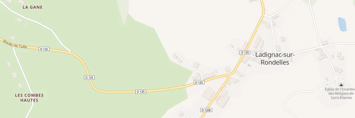 Plan du 6 Rte de Tulle à Ladignac-sur-Rondelles