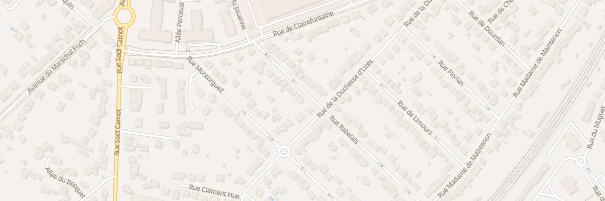 Plan du 23 Rue Rabelais à Rambouillet