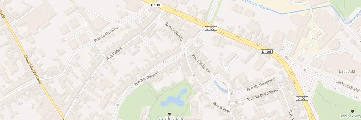 Plan du 50 Rue aux Pareurs à Abbeville