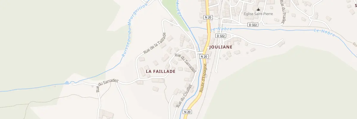 Plan du 28 Couillet à Mérens-les-Vals