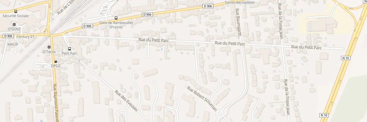 Plan du 54 Rue du Petit Parc à Rambouillet