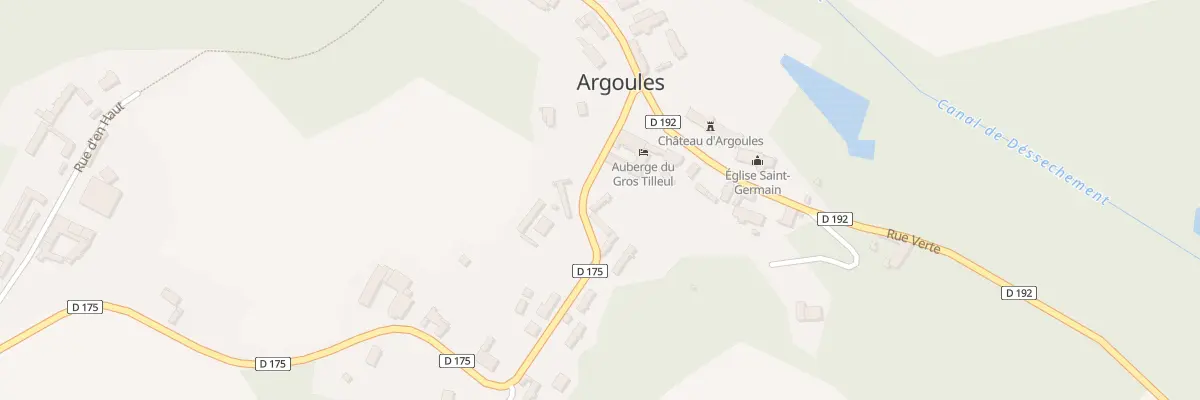 Plan du 3 Rte de Vron à Argoules