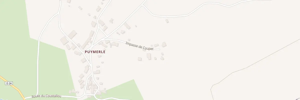 Plan du 5554F Puymerle à Vidaillac