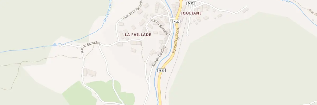 Plan du 40A Couillet à Mérens-les-Vals