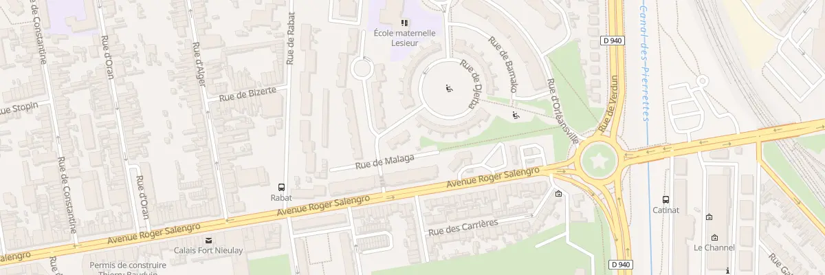 Plan du 86 Rue de Bilbao à Calais