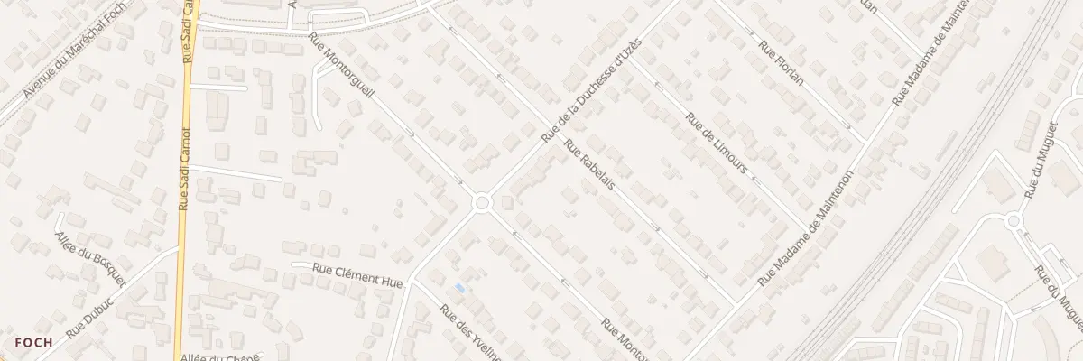 Plan du 44 Rue de la Duchesse d’Uzès à Rambouillet