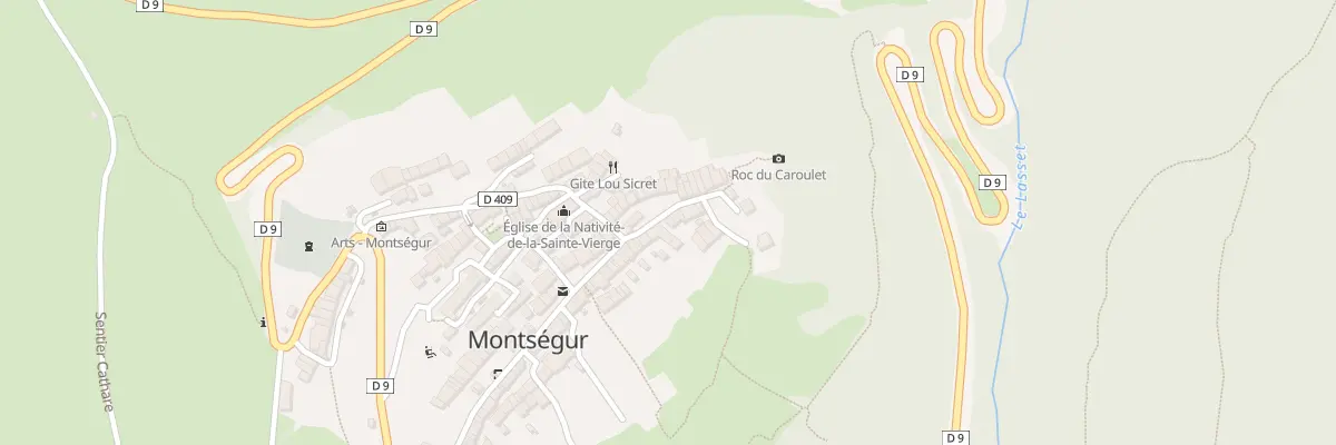Plan du 73 Rue du Village à Montségur