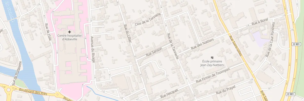 Plan du 16 Rue Sanson à Abbeville