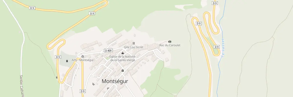 Plan du 60 Rue du Village à Montségur