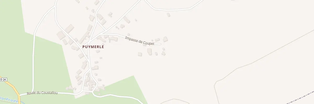 Plan du 5102F Puymerle à Vidaillac