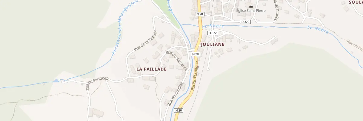 Plan du 40 Rue du Sarradeil à Mérens-les-Vals