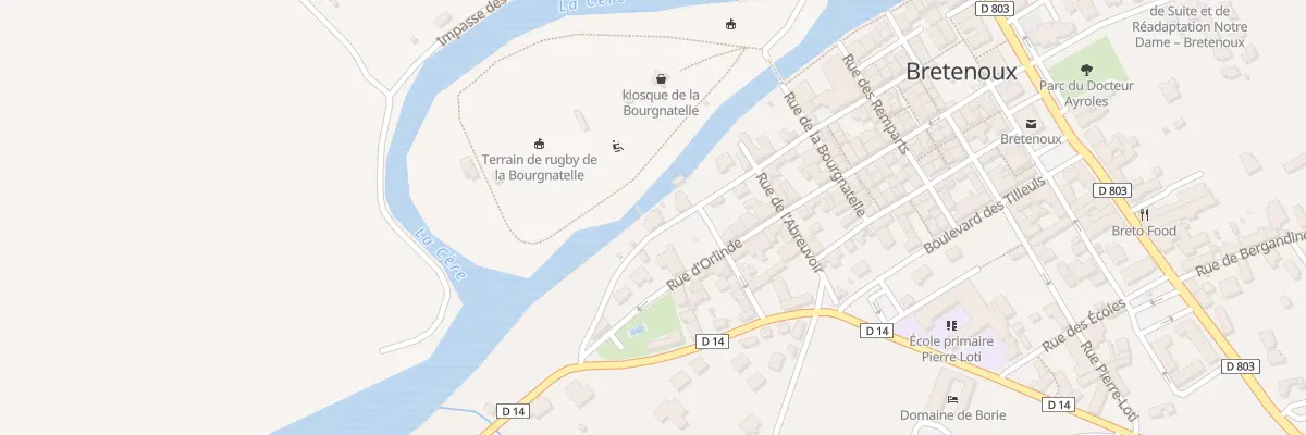 Plan du 5367 Rue du Manoir de Cère à Bretenoux
