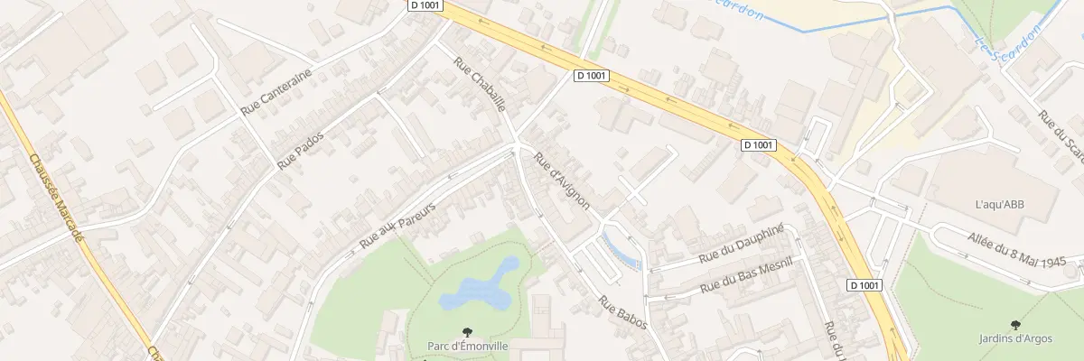 Plan du 34 Rue Babos à Abbeville