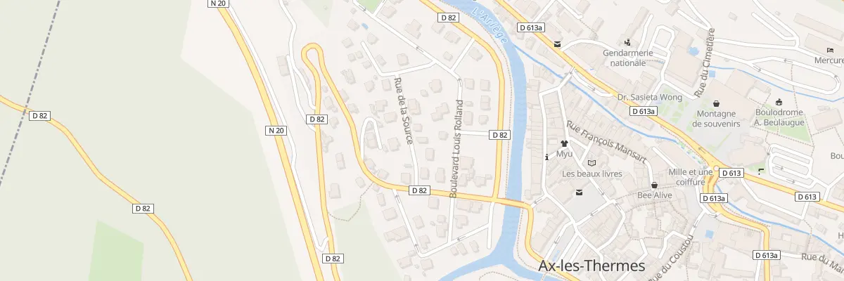 Plan du 4 Rue de la Source à Ax-les-Thermes