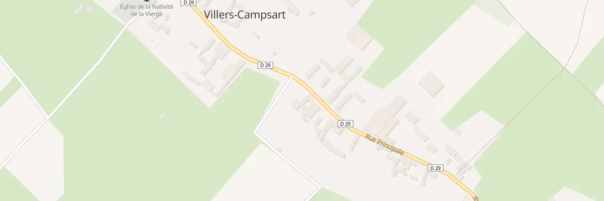 Plan du 21 Rue Principale à Villers-Campsart