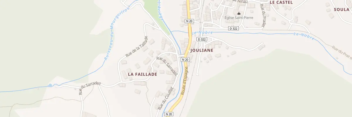 Plan du 34 Couillet à Mérens-les-Vals