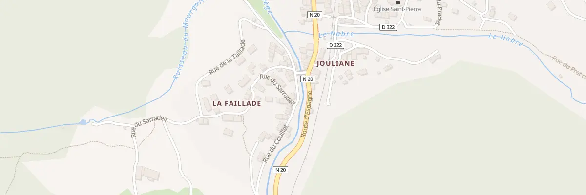 Plan du 310 Rue du Couillet à Mérens-les-Vals