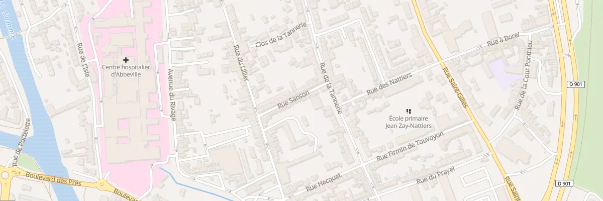 Plan du 21 Rue Sanson à Abbeville
