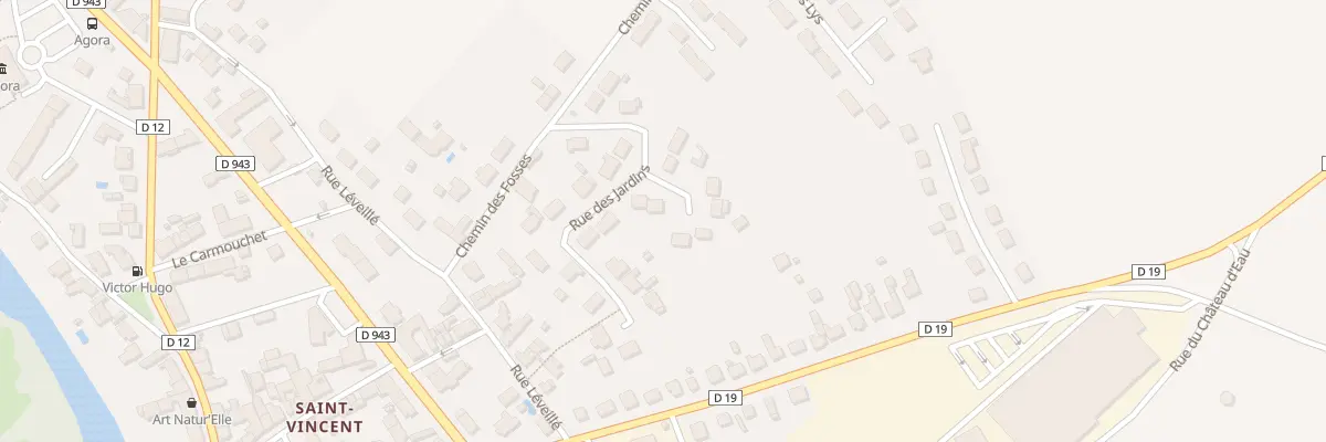 Plan du 15 Rue des Jardins à Ardentes