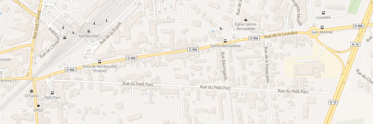 Plan du 44 Rue de la Louvière à Rambouillet